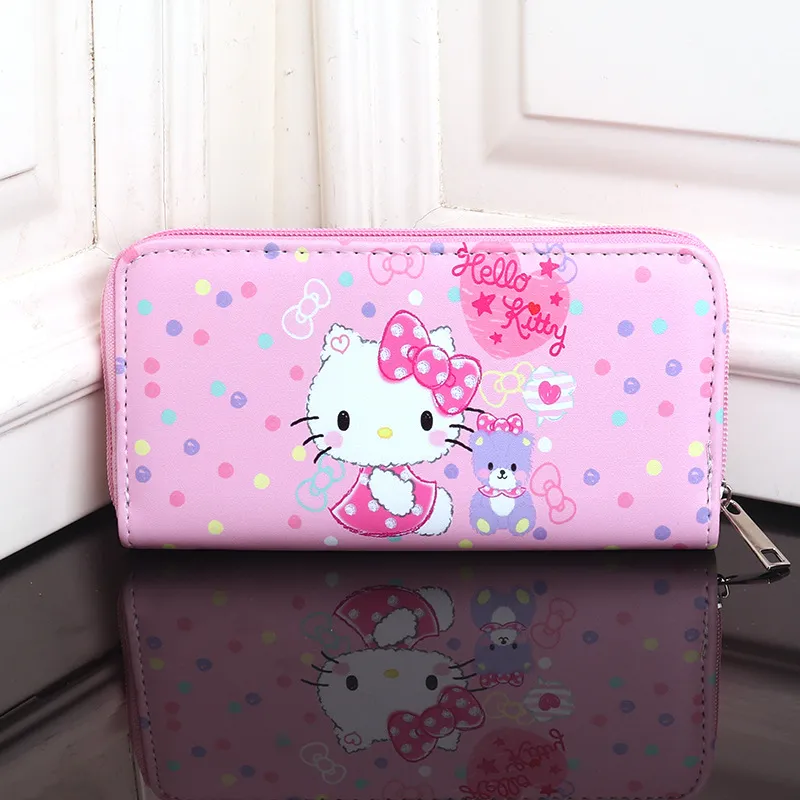 Kawaii Cute Cartoon Coin Purse for Girls – Sweet Fresh Style Storage Pouch with Zipper & Wristlet Strap, Portable Mini Wallet for Kids, Teens & Women